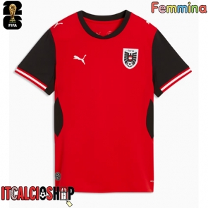 Austria Prima Maglia Femmina Mondiali 2026 Manica Corta